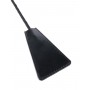 Черный стек Feather Crop с пуховкой на конце - 53,3 см. (Pipedream PD4404-23)