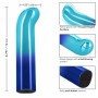 Голубой изогнутый мини-вибромассажер Glam G Vibe - 12 см. (California Exotic Novelties SE-4406-35-3)