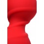 Красная силиконовая анальная втулка Trio - 16 см. (ToyFa 357017)