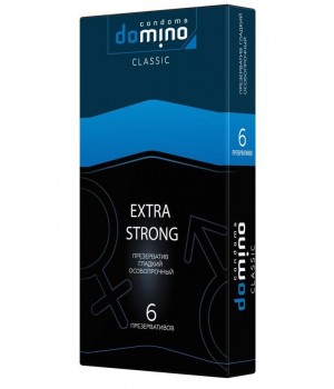 Суперпрочные презервативы DOMINO Classic Extra Strong - 6 шт.