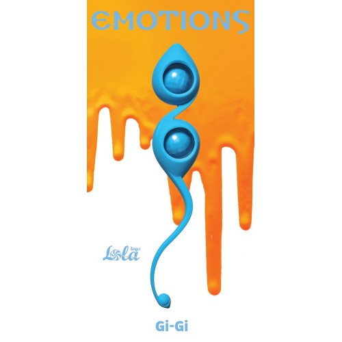 Голубые вагинальные шарики Emotions Gi-Gi (Lola Games 4003-03Lola)