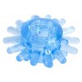 Голубая гелевая насадка с шипиками (Toyfa Basic 818003-6)
