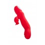 Красный вибратор Redli с двигающейся головкой - 21 см. (JOS 783034)