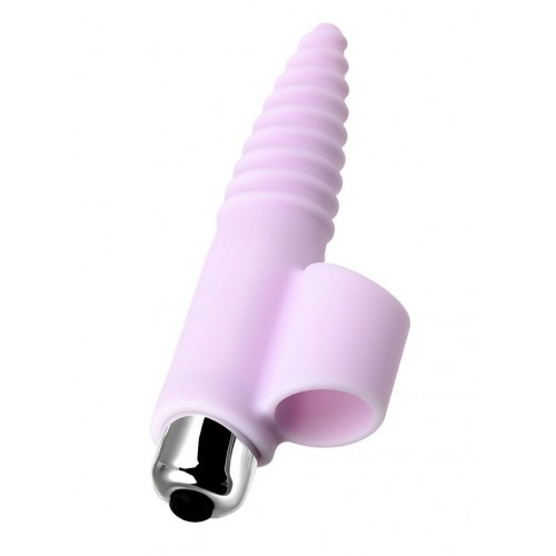 Нежно-розовая вибронасадка на палец для анальной стимуляции JOS NOVA - 9 см. (JOS 782005)