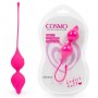 Ярко-розовые вагинальные шарики со смещенным центром тяжести (Bior toys CSM-23134)