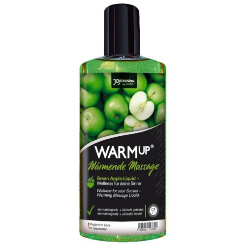 Массажное масло WARMup Green Apple с ароматом яблока - 150 мл. (Joy Division 14330)