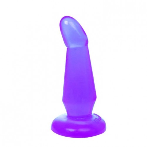 Фиолетовая анальная пробка без вибрации - 12 см. (Baile BI-017002-0603)