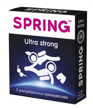 Ультрапрочные презервативы SPRING ULTRA STRONG - 3 шт...