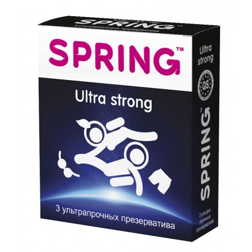 Ультрапрочные презервативы SPRING ULTRA STRONG - 3 шт. (SPRING SPRING ULTRA STRONG №3)