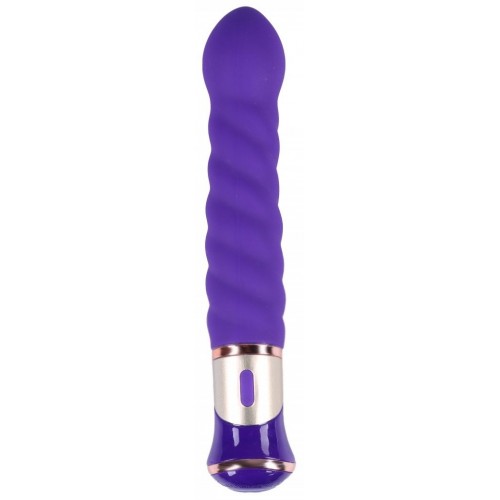 Фиолетовый спиралевидный вибратор - 21 см. (Джага-Джага 1010-11 BX DD)