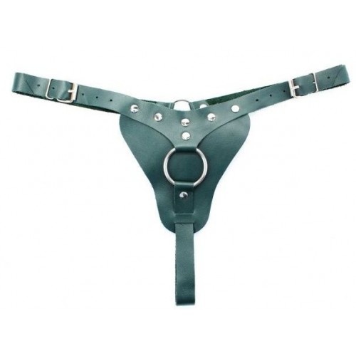 Изумрудные трусики с кольцом для насадок Emerald Panties (БДСМ Арсенал 67015ars)