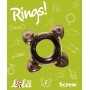 Чёрное эрекционное кольцо Rings Screw (Lola Games 0112-41Lola)