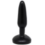 Чёрная анальная гелевая пробка - 16 см. (Eroticon 30143-1)