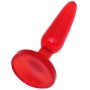 Красная гелевая анальная пробка - 16 см. (Eroticon 30145)
