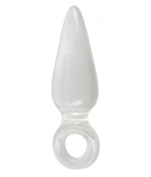 Анальная втулка с колечком на пальчик Finger Plug - 9,5 см.