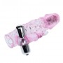 Розовая насадка на фаллос с вибрацией - 13 см. (Baile BI-026201A-0101)