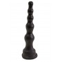 Чёрная анальная ёлочка с ограничительным основанием - 17,5 см. (LOVETOY (А-Полимер) 422400)