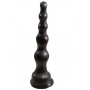 Чёрная анальная ёлочка с ограничительным основанием - 17,5 см. (LOVETOY (А-Полимер) 422400)