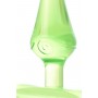 Зеленая анальная втулка с ограничителем - 6,5 см. (Toyfa Basic 881304-7)