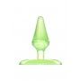 Зеленая анальная втулка с ограничителем - 6,5 см. (Toyfa Basic 881304-7)
