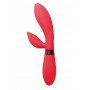 Красный вибратор Leyla с клиторальным отростком - 20,5 см. (Indeep 7701-01indeep)
