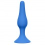 Синяя анальная пробка Slim Anal Plug Medium - 11,5 см. (Lola Games 4206-02Lola)