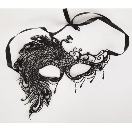 Карнавальная кружевная маска с жар-птицей (White Label 47324-MM)