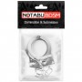 Серебристые металлические наручники на сцепке с фигурными ключиками (Bior toys NTB-80685)