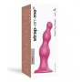 Розовая насадка Strap-On-Me Dildo Plug Beads size L (Strap-on-me 6016596)