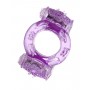 Фиолетовое виброкольцо с двумя вибропульками (Toyfa Basic 818033-4)