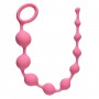 Розовая анальная цепочка Long Pleasure Chain - 35 см. (Lola Games 4103-01Lola)