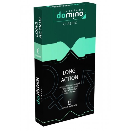 Презервативы с пролонгирующим эффектом DOMINO Classic Long action - 6 шт. (Domino DOMINO Classic Long action №6)