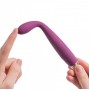 Фиолетовый гибкий тонкий вибратор Coco для G-стимуляции - 18,2 см. (Svakom SG02-VNT)