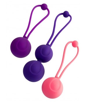 Набор из 3 вагинальных шариков BLOOM разного цвета..