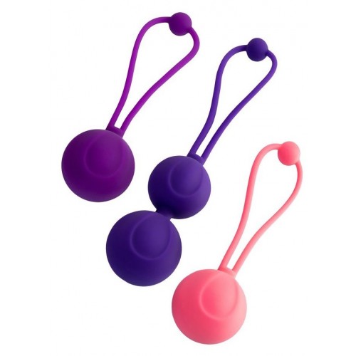 Набор из 3 вагинальных шариков BLOOM разного цвета (ToyFa 564003)