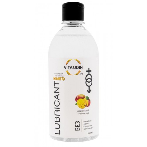 Интимный гель-смазка на водной основе VITA UDIN с ароматом манго - 500 мл. (VITA UDIN 4673730464068)