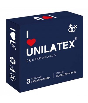 Ультрапрочные презервативы Unilatex Extra Strong - 3 шт..