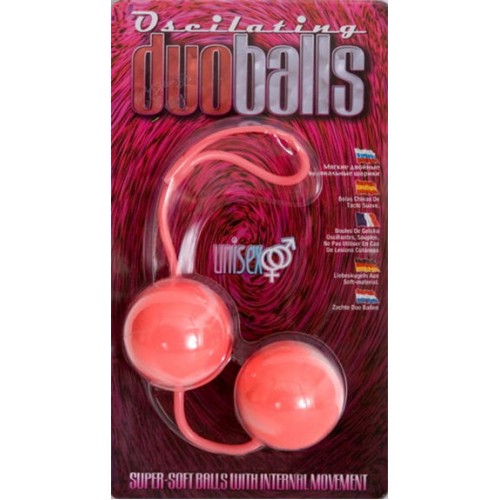 Вагинальные мягкие шарики MARBILIZED DUO BALLS PINK