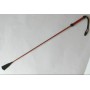 Длинный плетеный стек с красной лаковой ручкой - 85 см. (Подиум Р1911)