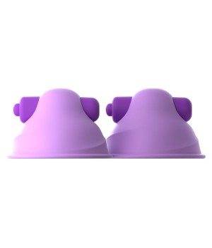 Фиолетовые виброприсоски-стимуляторы на соски Vibrating..