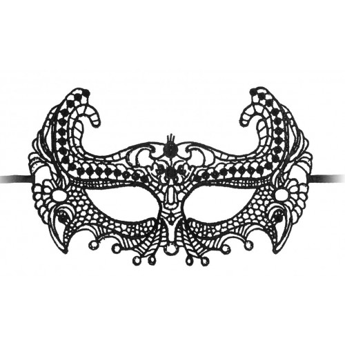 Черная кружевная маска ручной работы Empress Black Lace Mask (Shots Media BV OU320BLK)