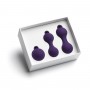 Набор из 3 фиолетовых вагинальных шариков Kegel Training Set (So divine J1306)
