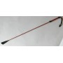 Длинный плетённый стек с наконечником-ладошкой и красной рукоятью - 85 см. (Подиум Р1911Б)