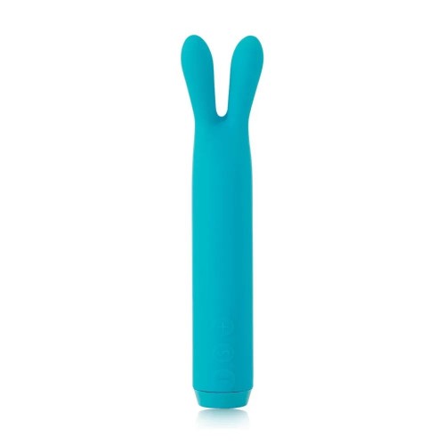Голубой вибратор с ушками Rabbit Bullet Vibrator - 8,9 см. (Je Joue BUL-RBT-TL-USB-VB_EU)