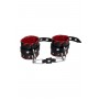 Черные наручники с красной окантовкой (Impirante 15120)