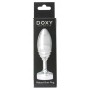 Серебристая анальная втулка Doxy Ribbed Butt Plug - 10,5 см. (Doxy E27805)