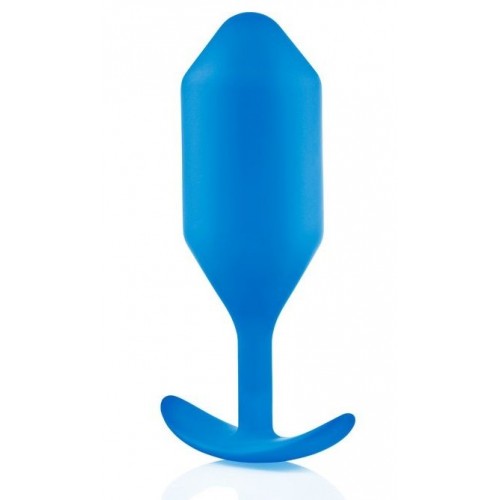 Синяя пробка для ношения B-vibe Snug Plug 5 - 14 см. (b-Vibe BV-013-BLU)