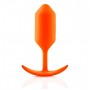 Оранжевая пробка для ношения B-vibe Snug Plug 3 - 12,7 см. (b-Vibe BV-009-ORG)