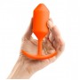 Оранжевая пробка для ношения B-vibe Snug Plug 3 - 12,7 см. (b-Vibe BV-009-ORG)