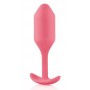 Розовая пробка для ношения B-vibe Snug Plug 2 - 11,4 см. (b-Vibe BV-008-COR)